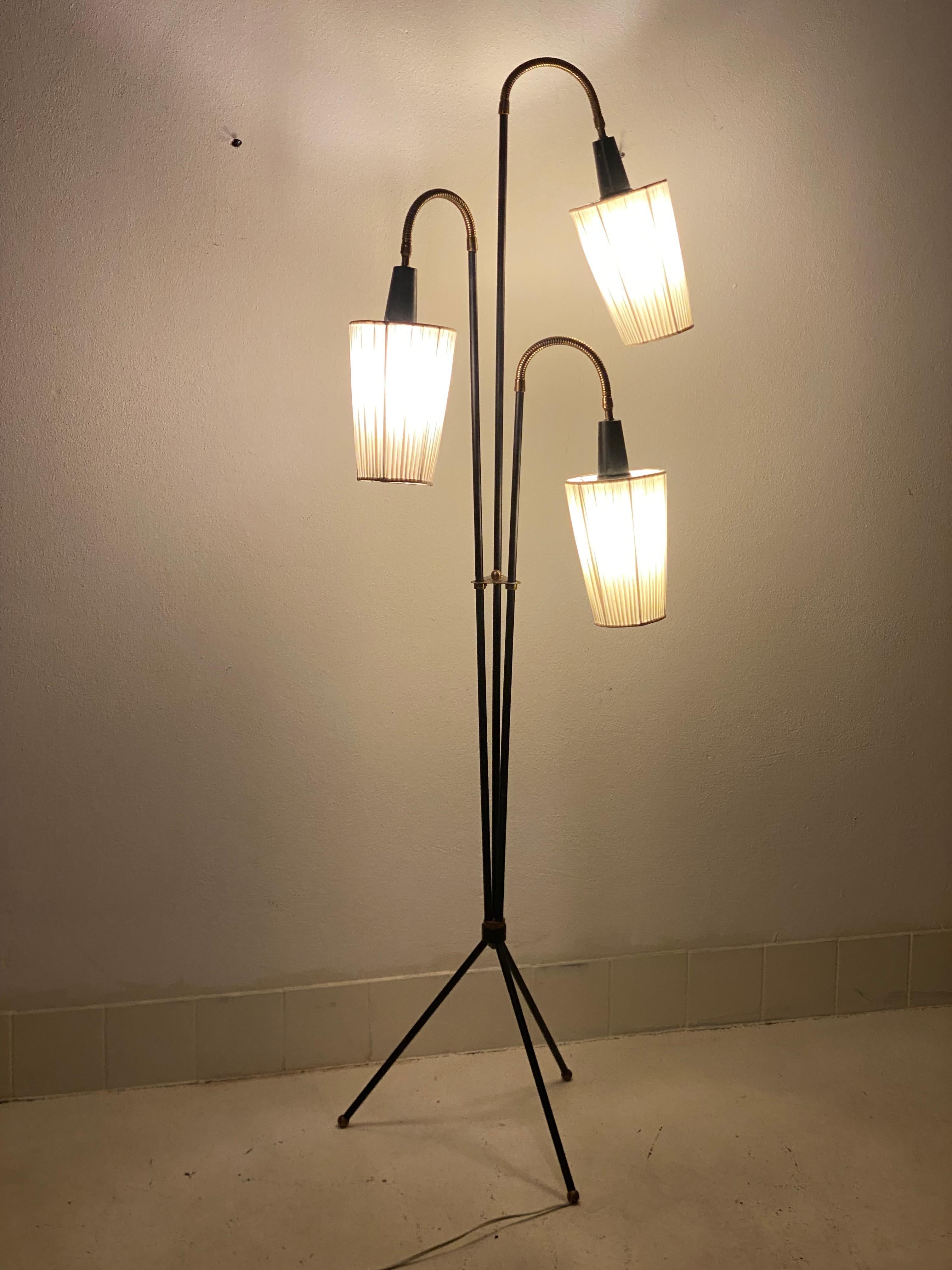 Large Danish Midcentury Floor Lamp 13