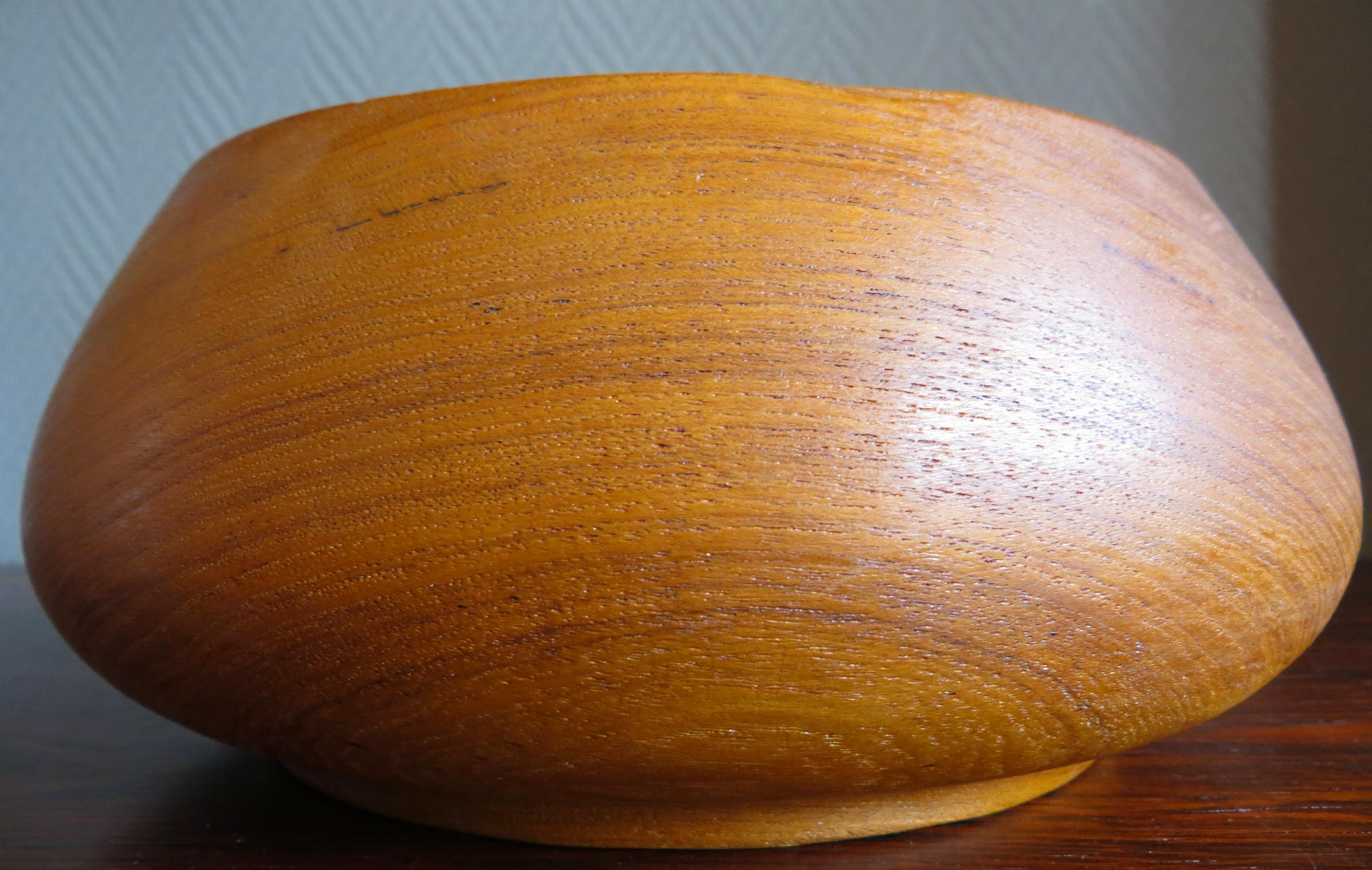 large teak bowl