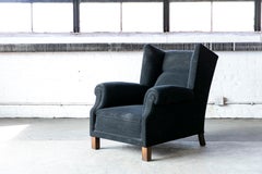 Large Danish Midcentury Over-Sized Club Chair