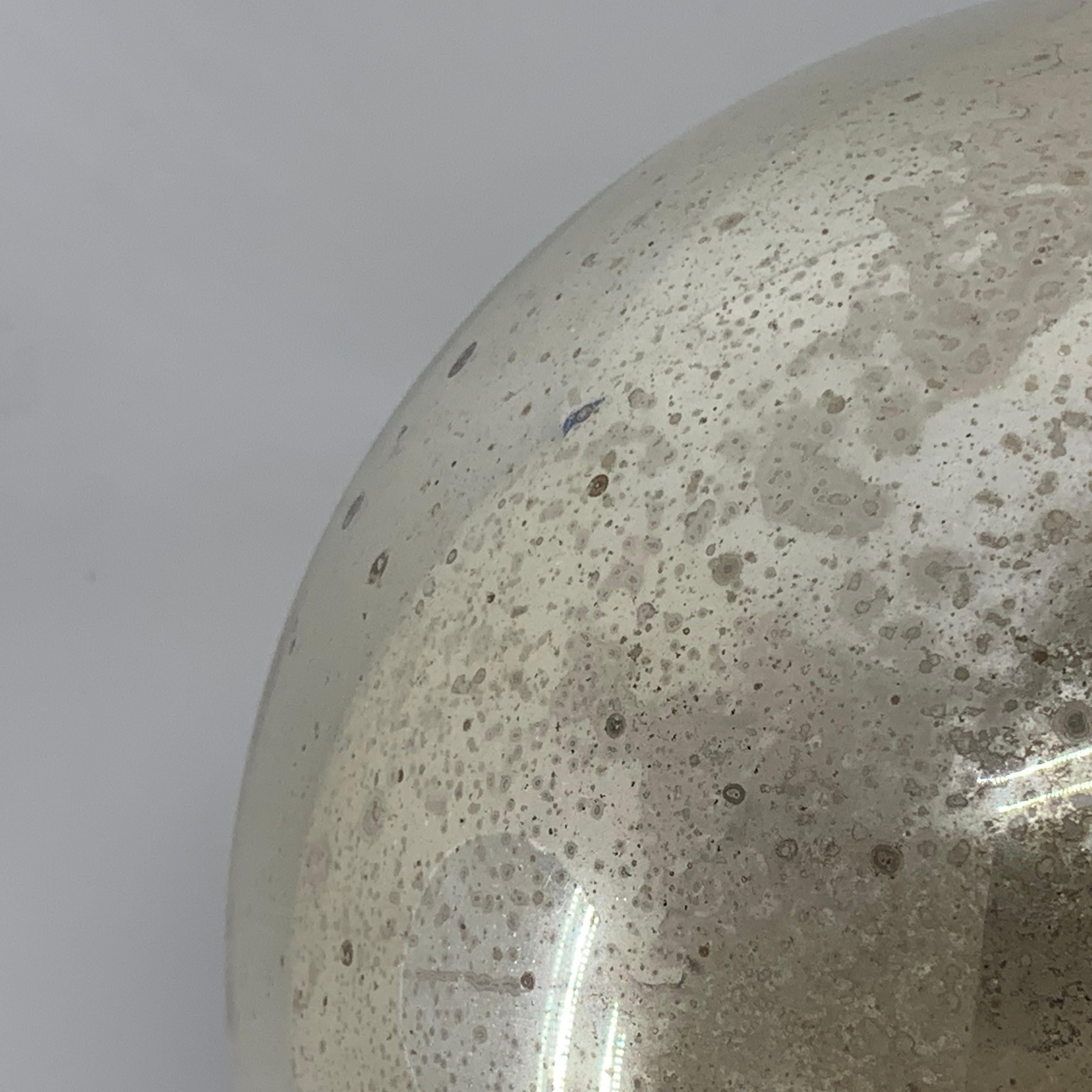 Large Danish Mirror Ball With Brass Hardware 8
