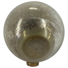 Large Danish Mirror Ball With Brass Hardware