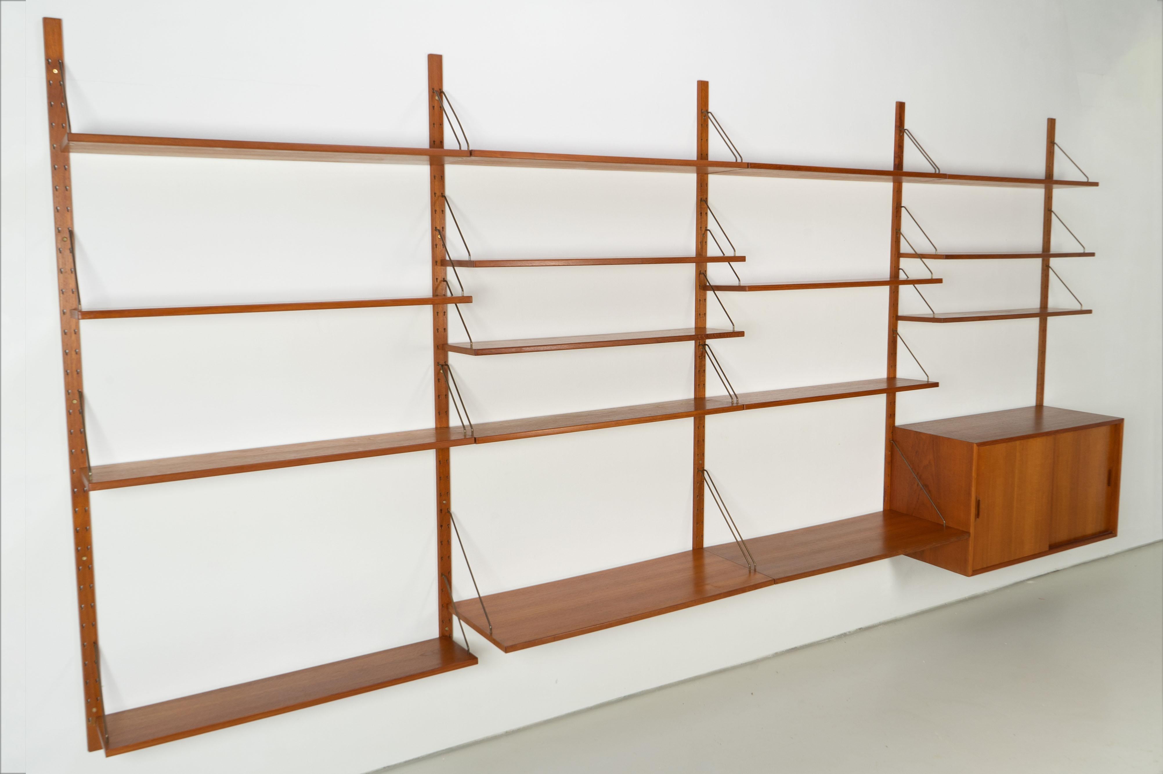 Large Danish Modern Shelf in Teak by Sven Ellekaer for Albert Hansen, 1960s 5