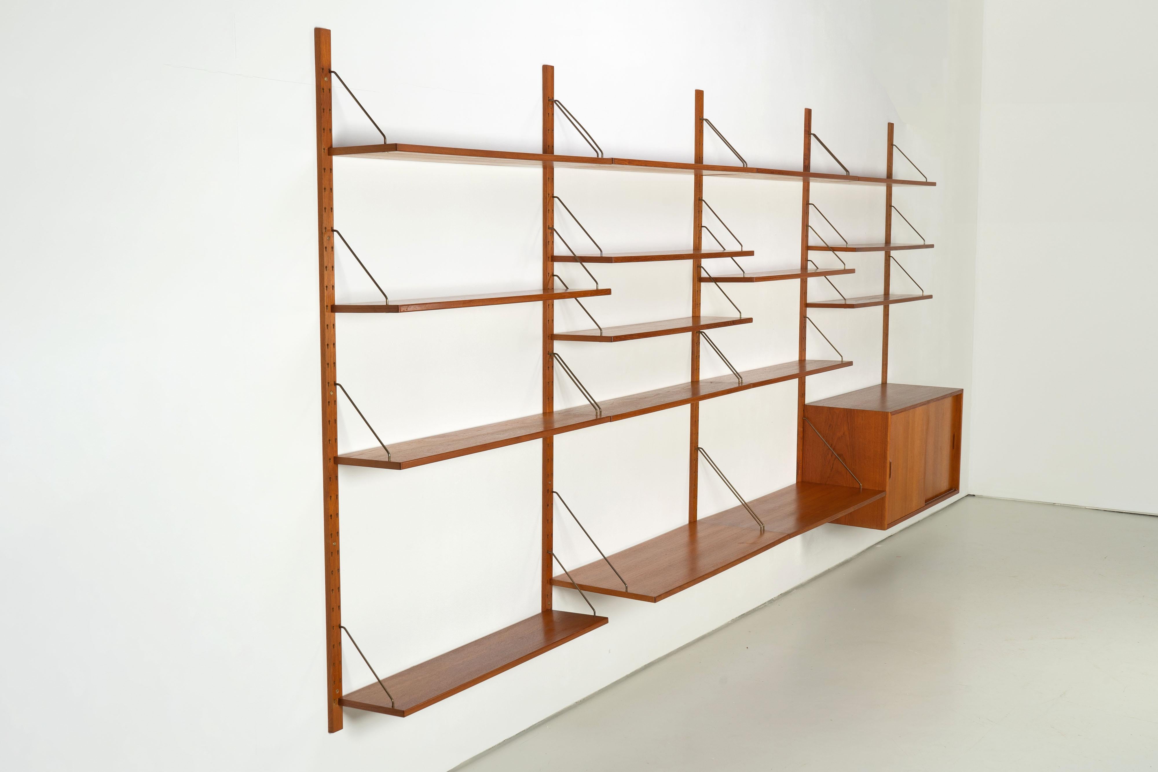 Scandinavian Modern Large Danish Modern Shelf in Teak by Sven Ellekaer for Albert Hansen, 1960s