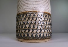 Large Danish Modern Soholm Handmade Earth Colored Lamp by Einar Johansen, 1960s