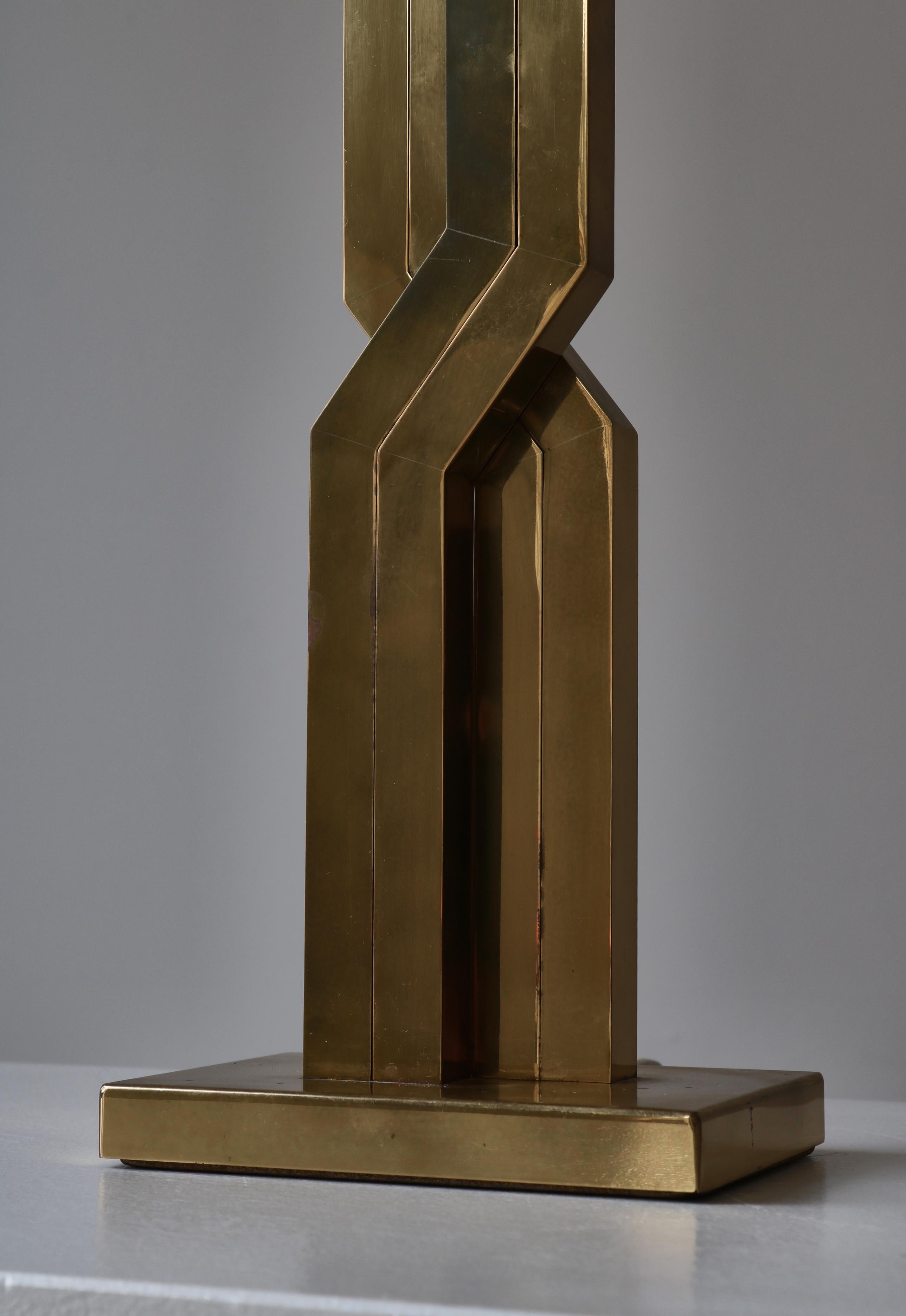 Large Danish Modern Table Lamps in Brass by Svend Aage Holm-Sørensen, 1960s For Sale 5