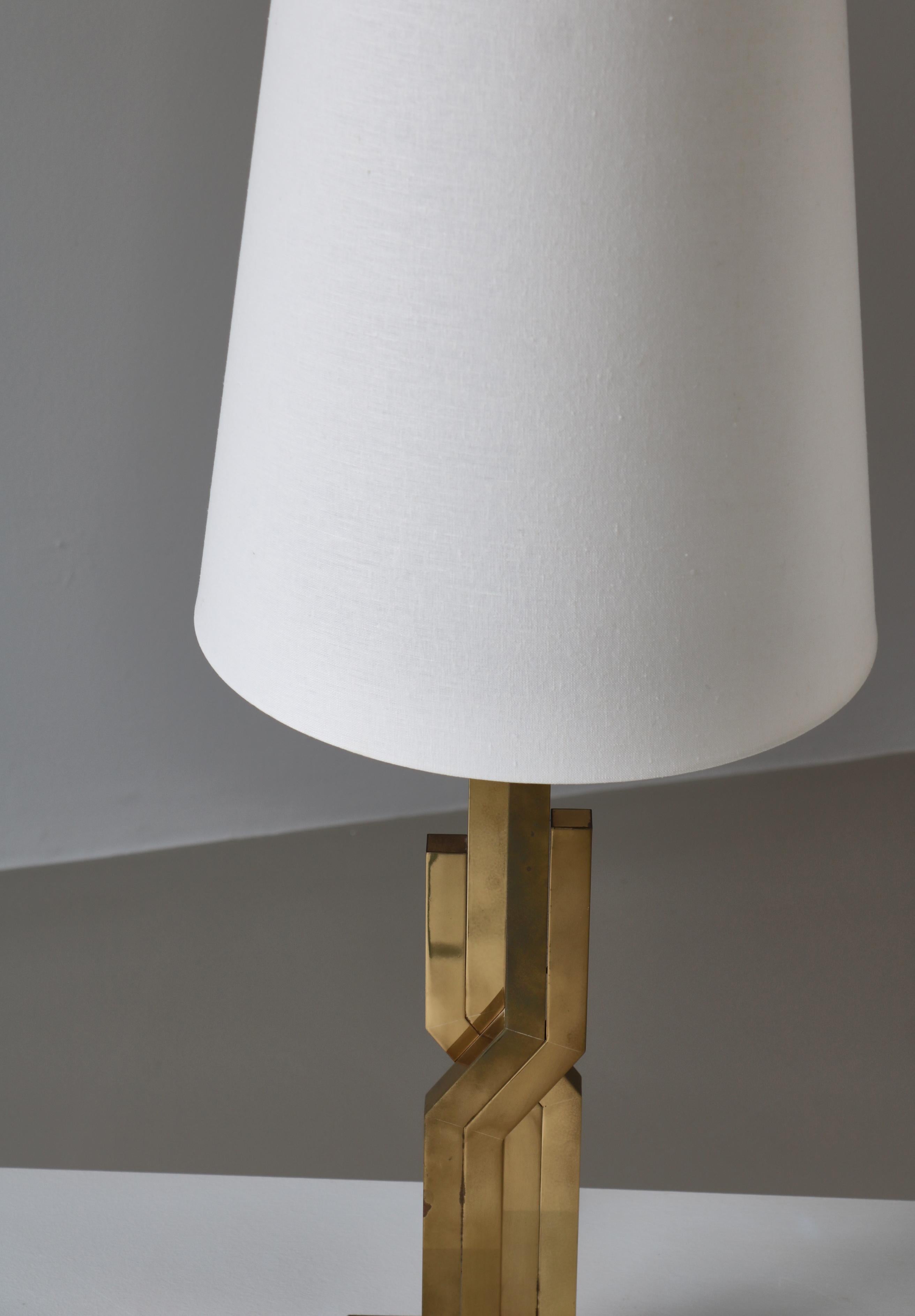 Large Danish Modern Table Lamps in Brass by Svend Aage Holm-Sørensen, 1960s For Sale 7