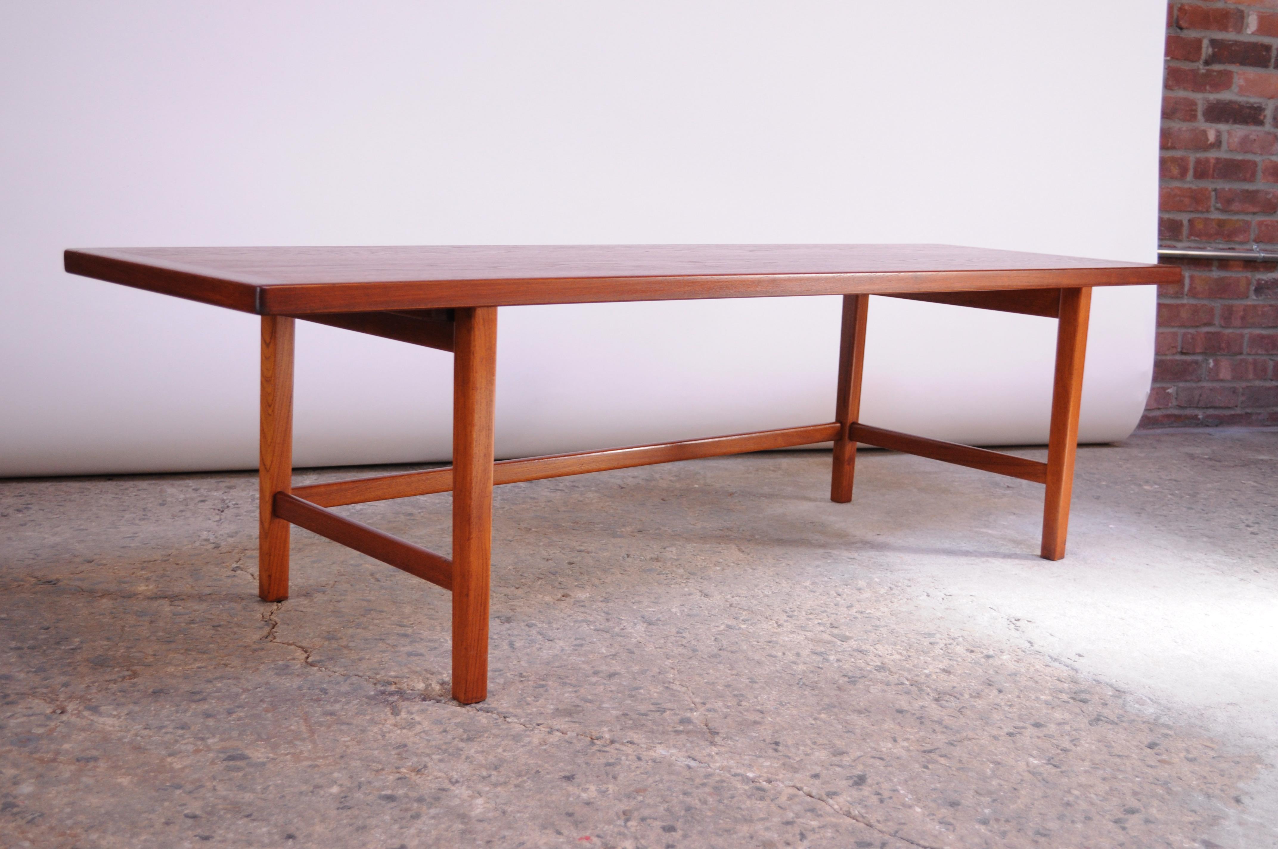 Large Danish Modern Teak Coffee Table / Bench 1