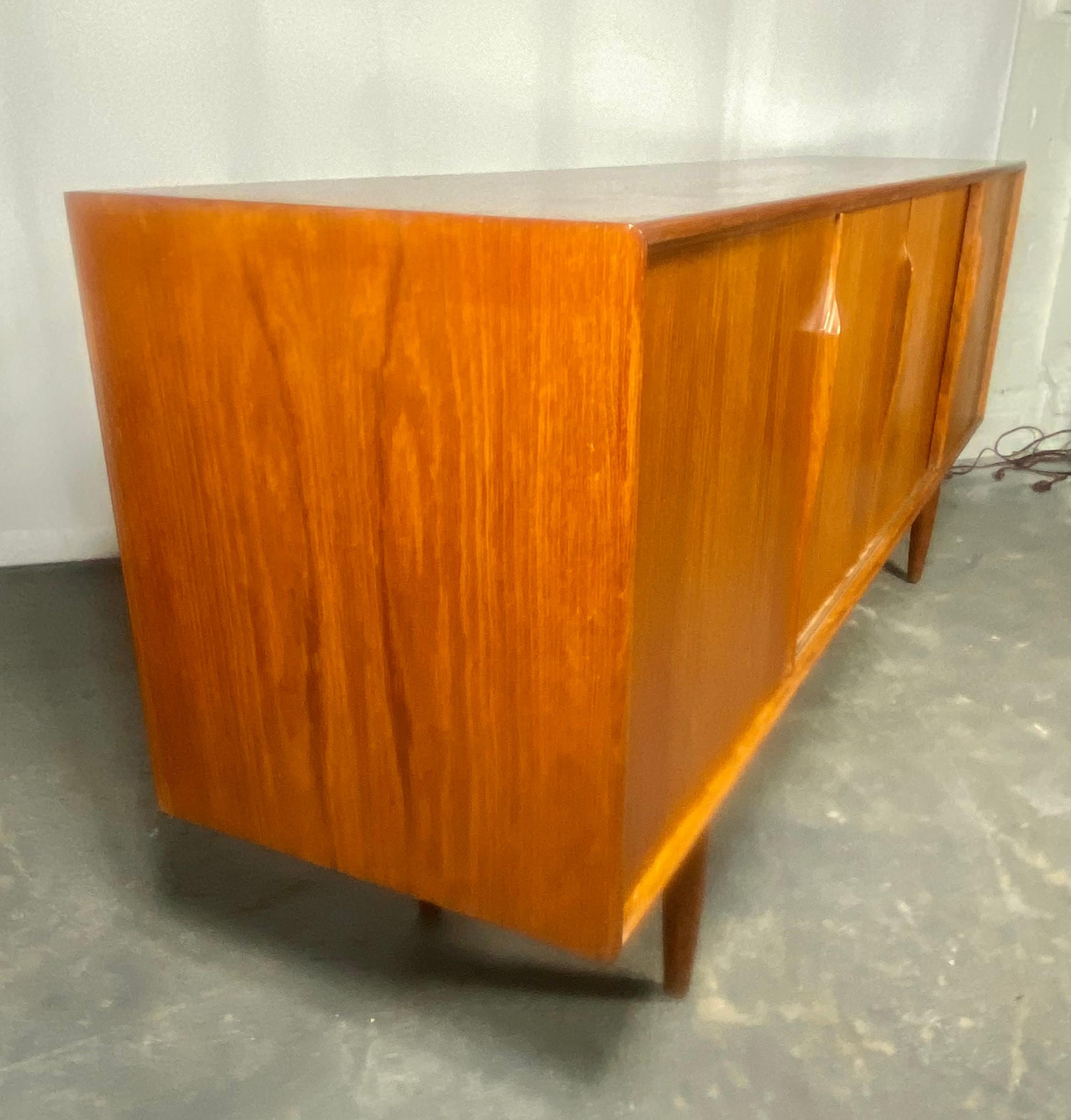 Large Danish Modern Teak Credenza by Axel Christensen Odder For Sale 1