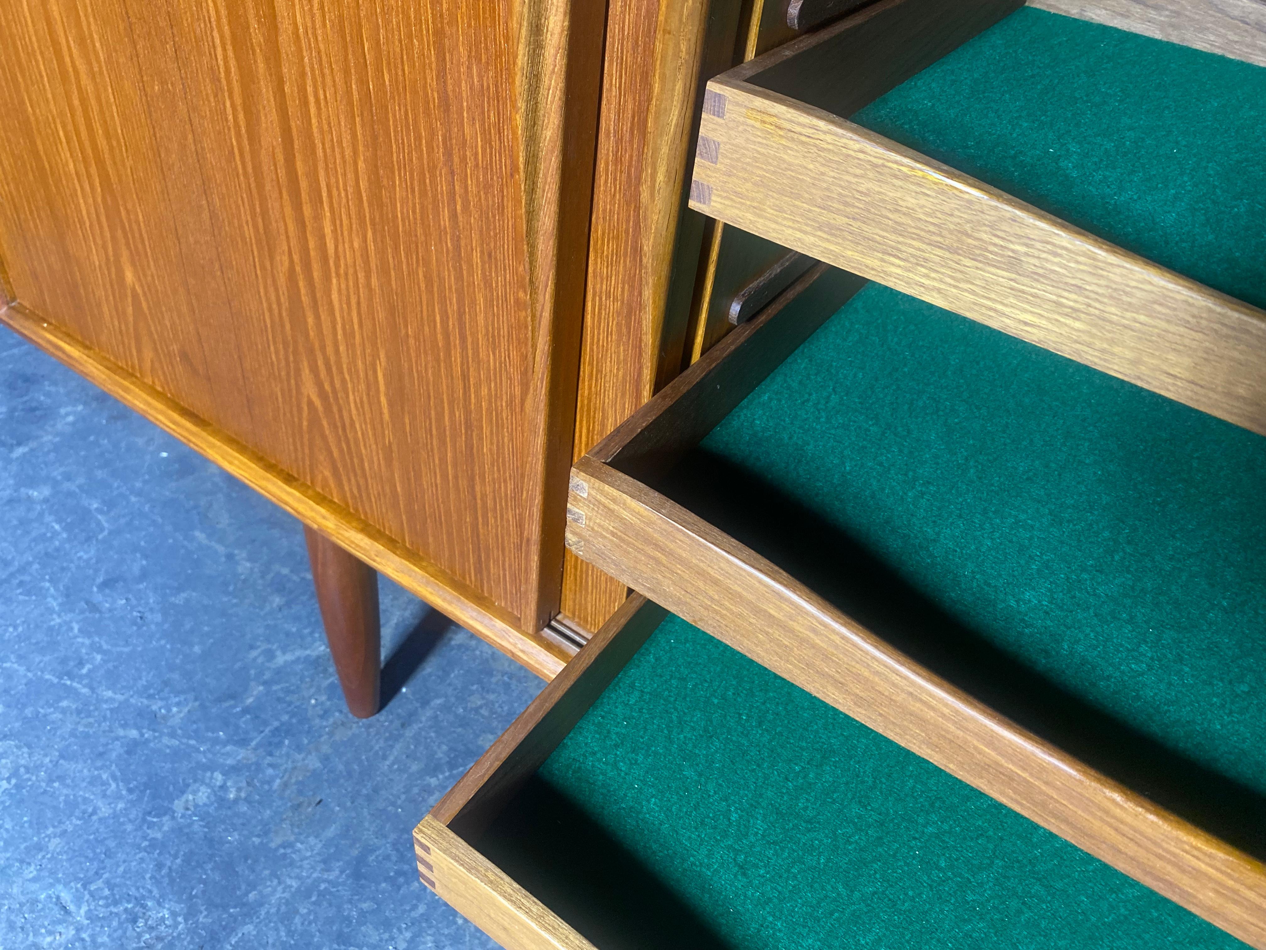 Large Danish Modern Teak Credenza by Axel Christensen Odder For Sale 2