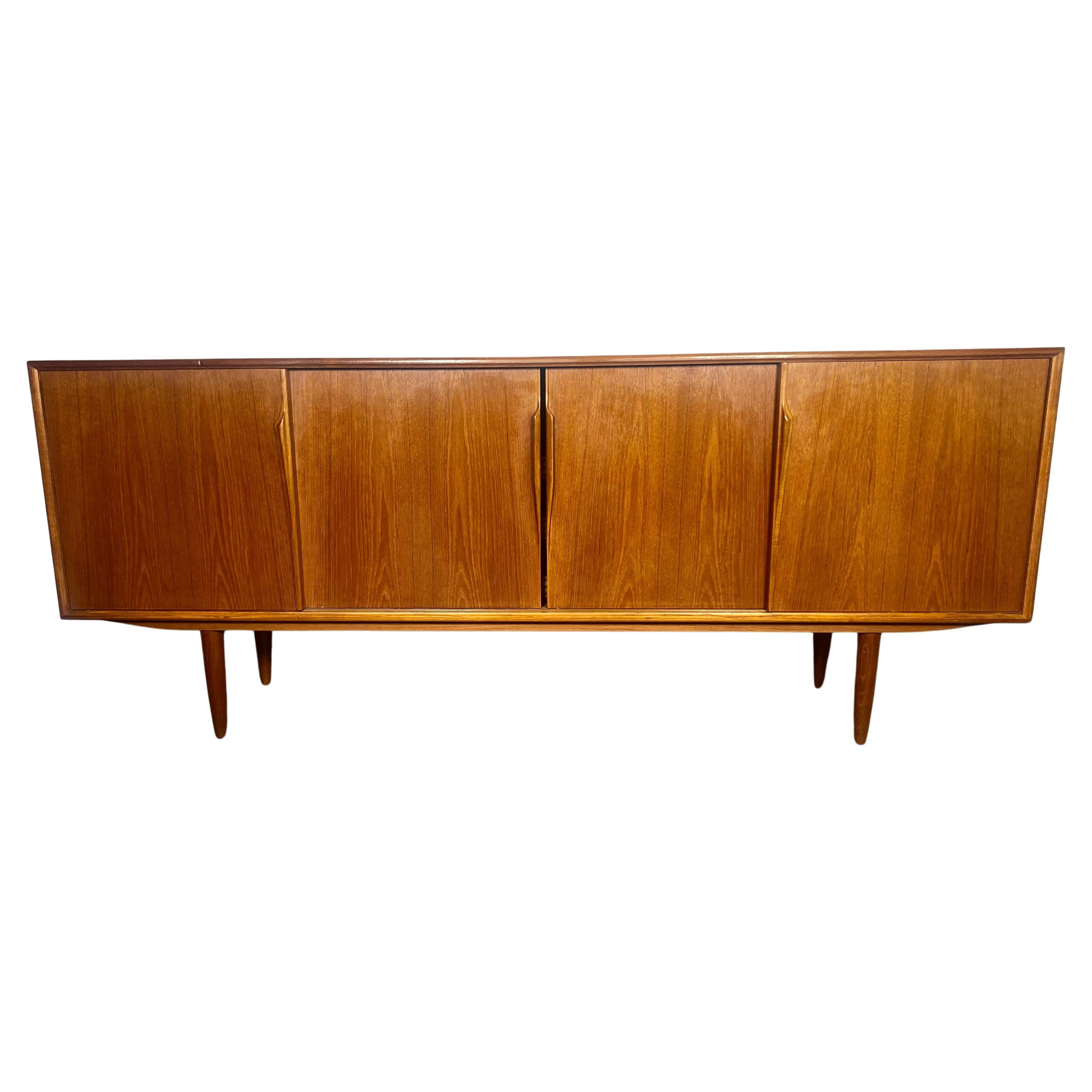 Large Danish Modern Teak Credenza by Axel Christensen Odder For Sale