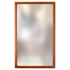 Large Danish Modern Teak Wall Mirror by Torring, Denmark