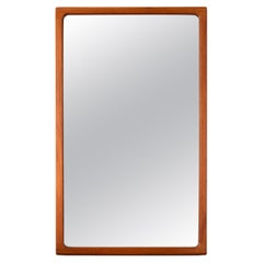 Large Danish Modern Teak Wall Mirror by Torring, Denmark