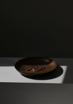 Large Danish Modern "Tinos" Tray in Patinated Bronze, 1930s Art Deco