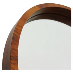 large danish modern WALL MIRROR with wooden frame 1960s