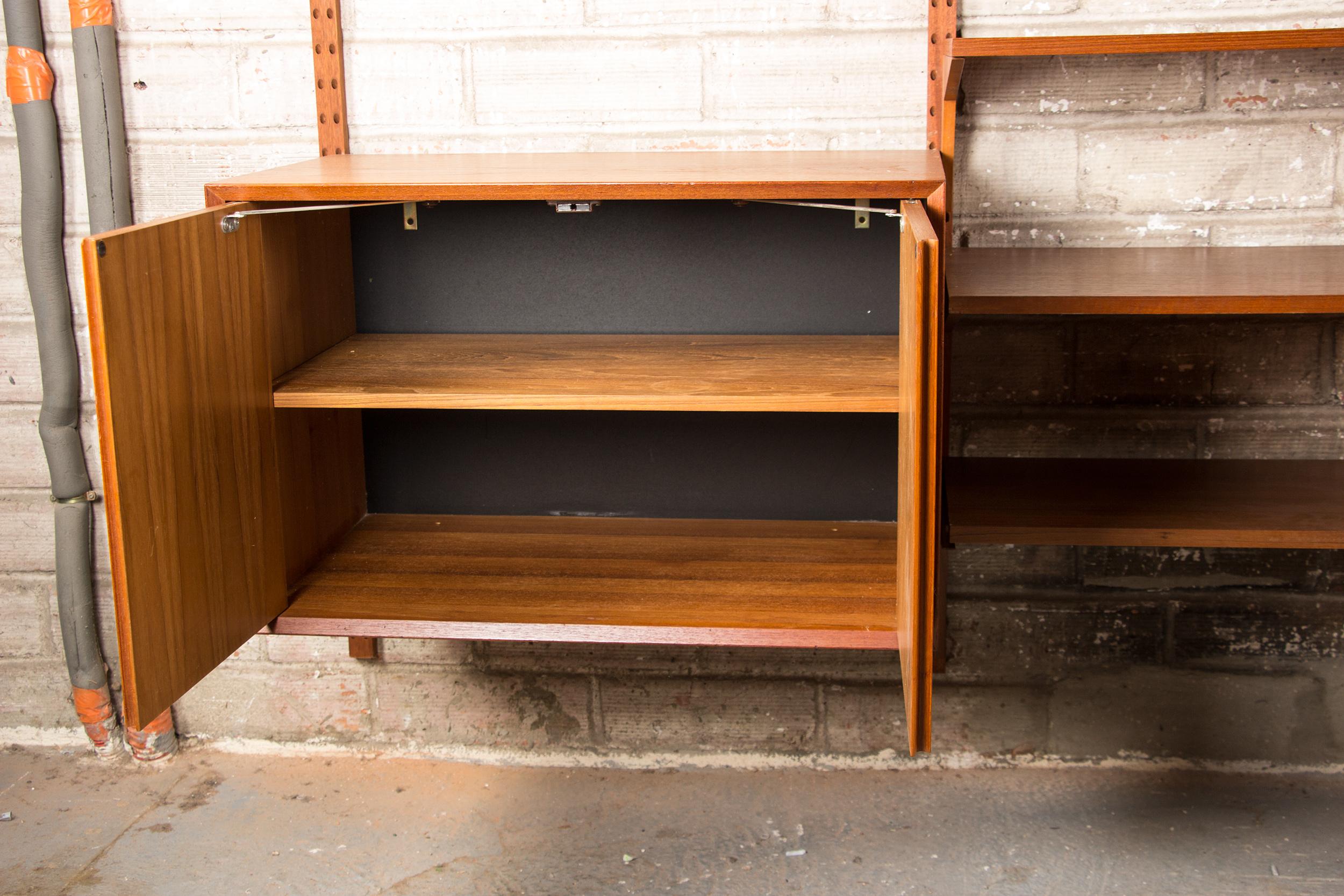 Großes dänisches modulares Regal aus Teakholz von Poul Cadovius, 1960. 5