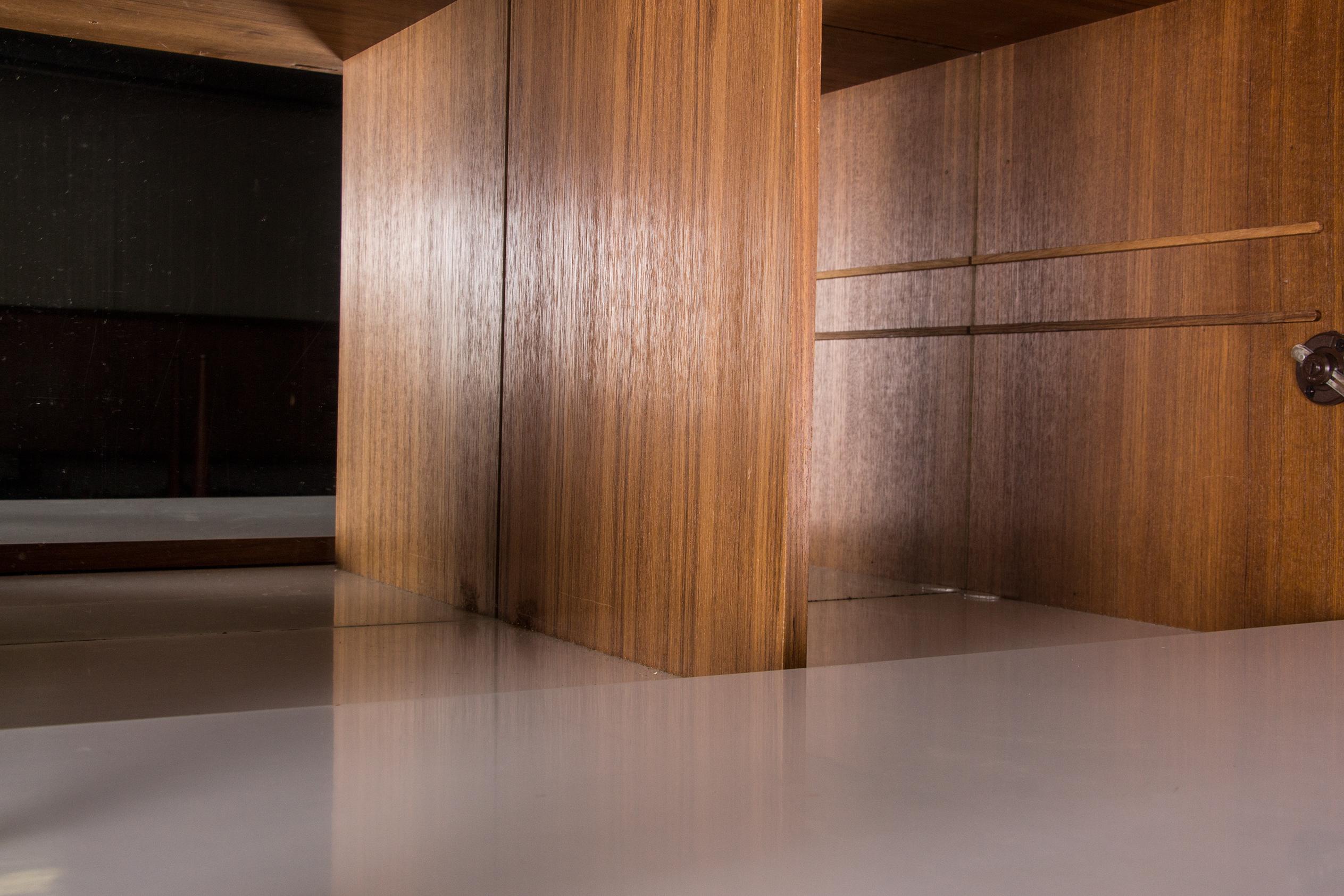 Large Danish modular teak shelf by Poul Cadovius 1960. 13