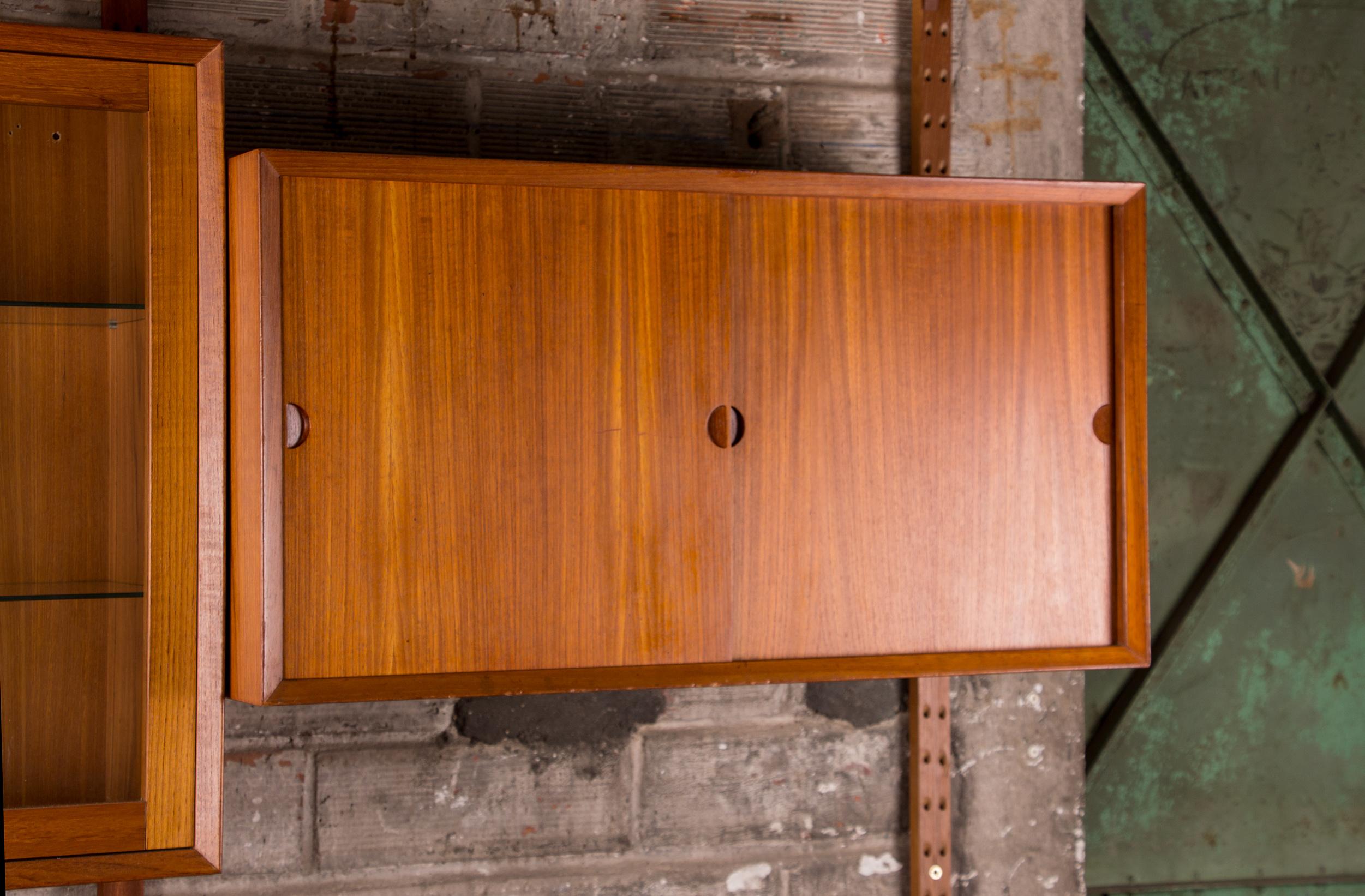Großes dänisches modulares Regal aus Teakholz von Poul Cadovius, 1960. im Zustand „Gut“ in JOINVILLE-LE-PONT, FR