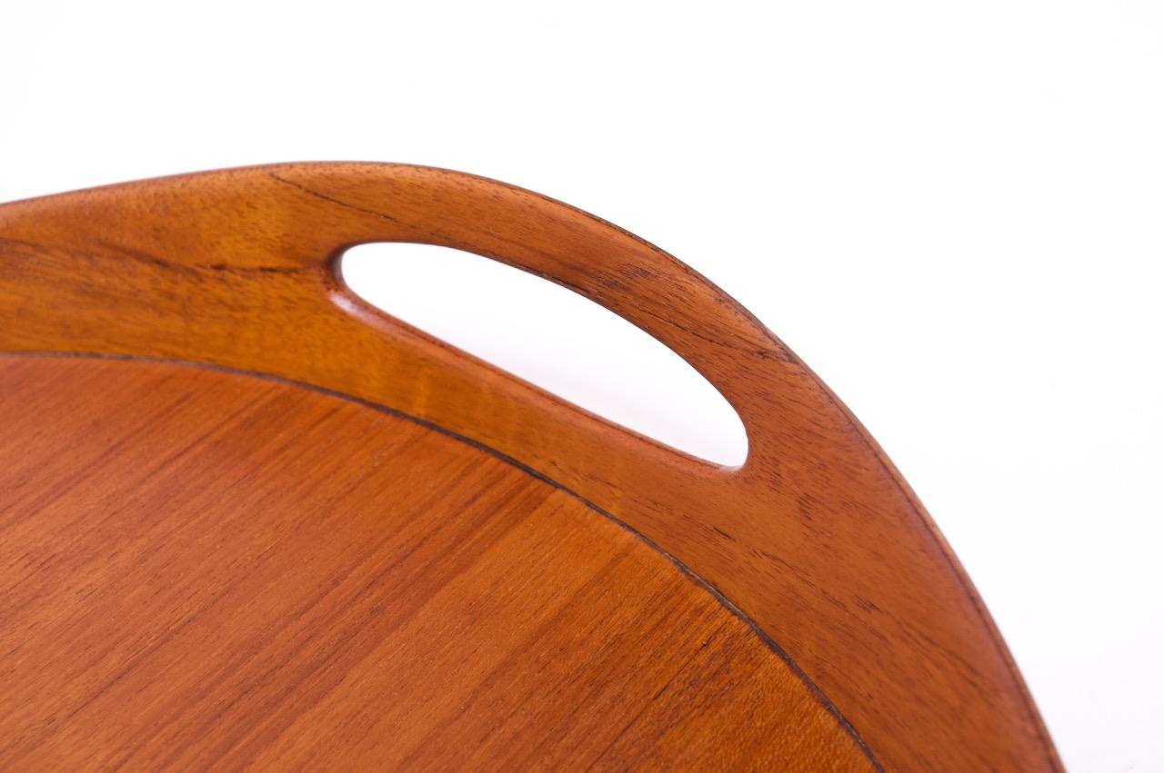 Large Danish Oval Teak Tray by Jens Quistgaard for Dansk 3