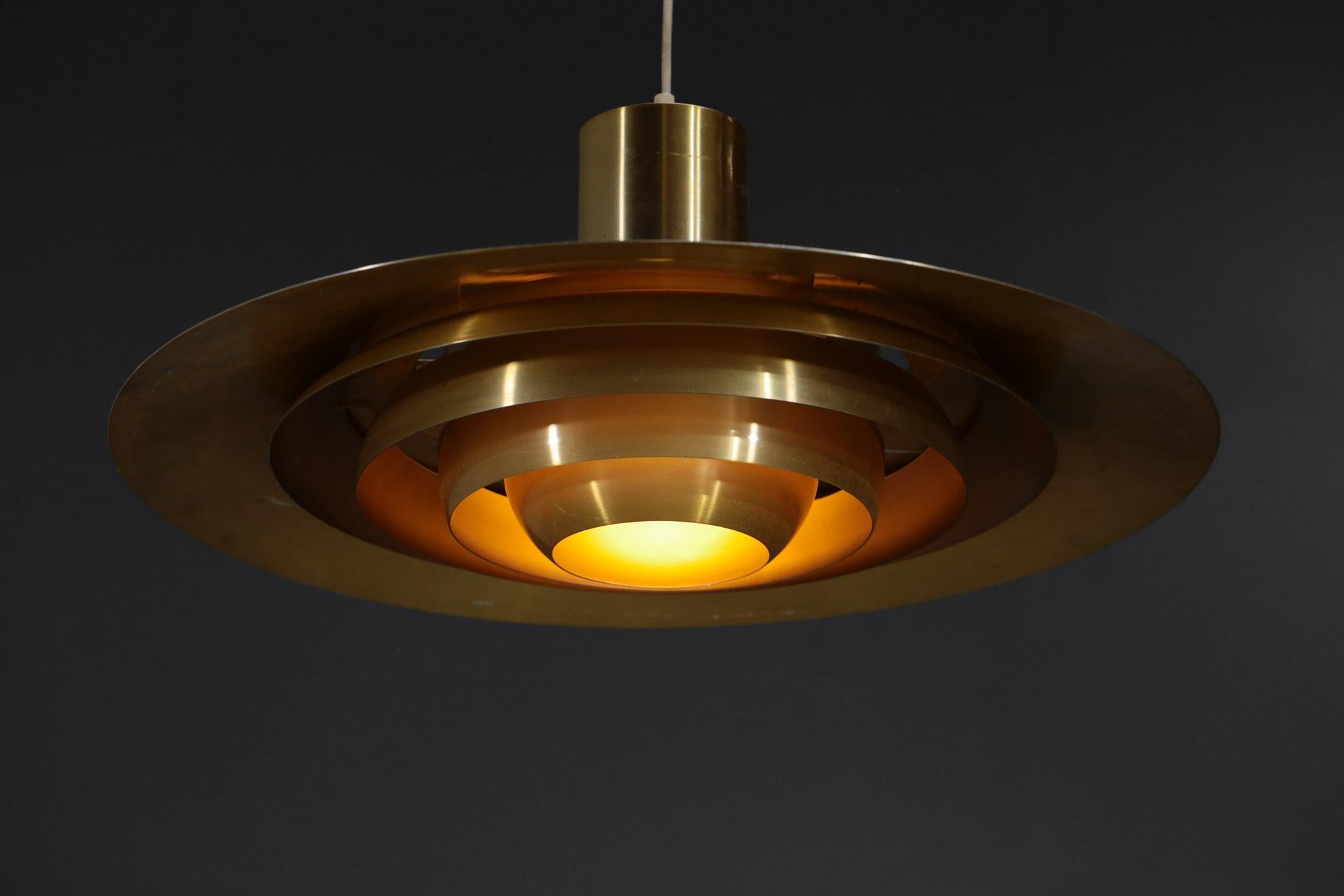 Scandinavian Modern Large Danish Pendant by Preben Fabricius & Jorgen Kastholm