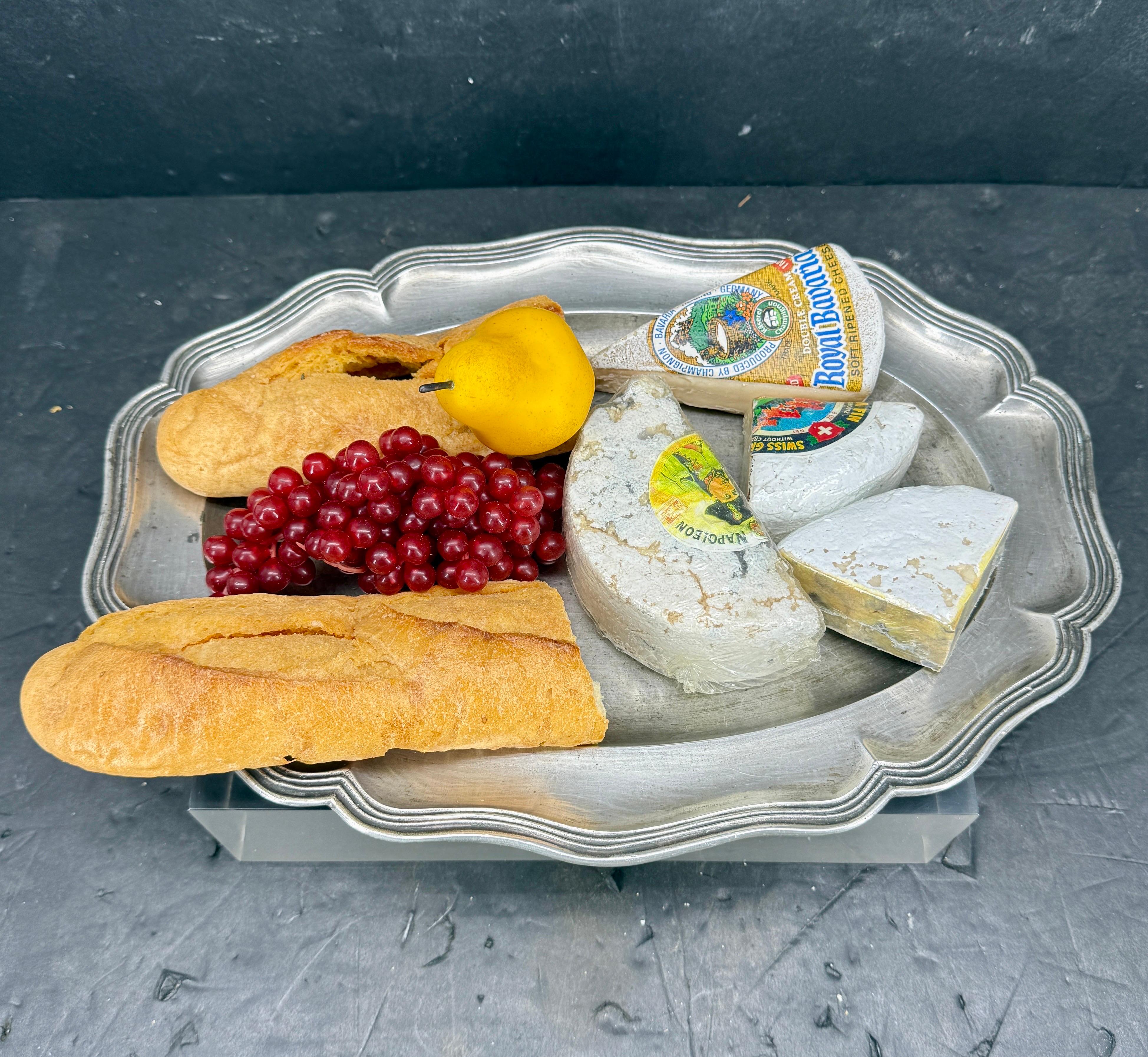 Large Danish Rococo Pewter Charger Tray, c 1780 For Sale 3