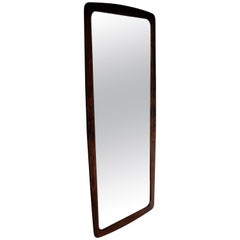 Large Danish Rosewood Framed Mirror, 1960s