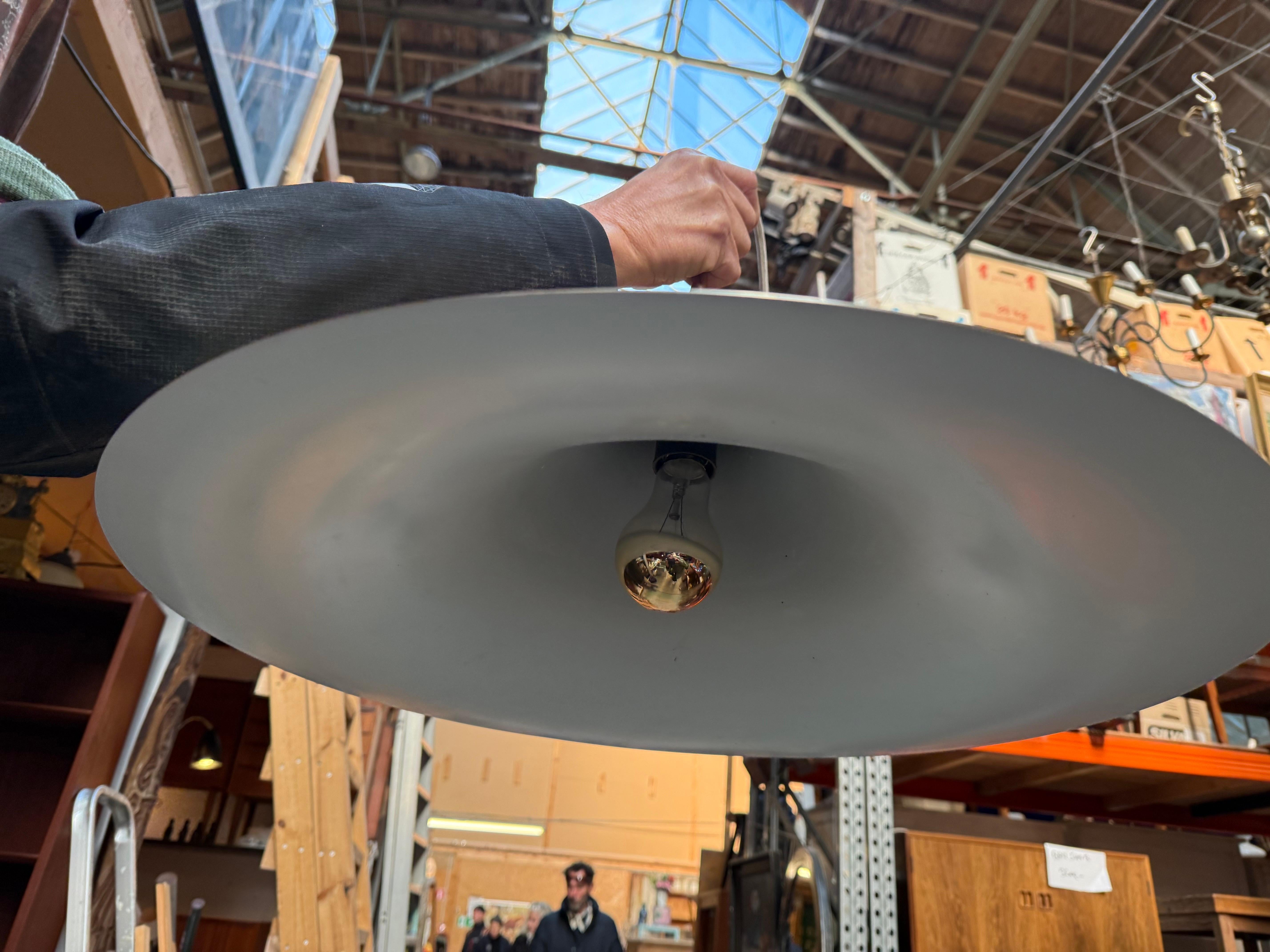 Large Danish Semi Pendant Lamps by Bonderup and Thorup for Fog and Morup, 1960s For Sale 4