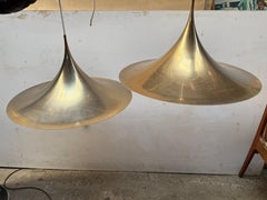 Large Danish Semi Pendant Lamps by Bonderup and Thorup for Fog and Morup, 1960s