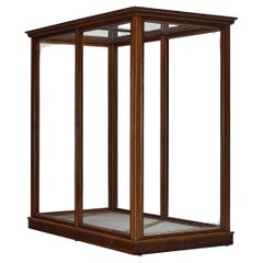 Used Large Danish Showcase in Mahogany and Glass