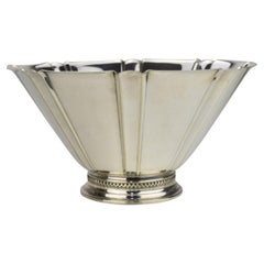Large Danish Silverplate Bowl by Carl M. Cohr, ATLA, Art Deco Design