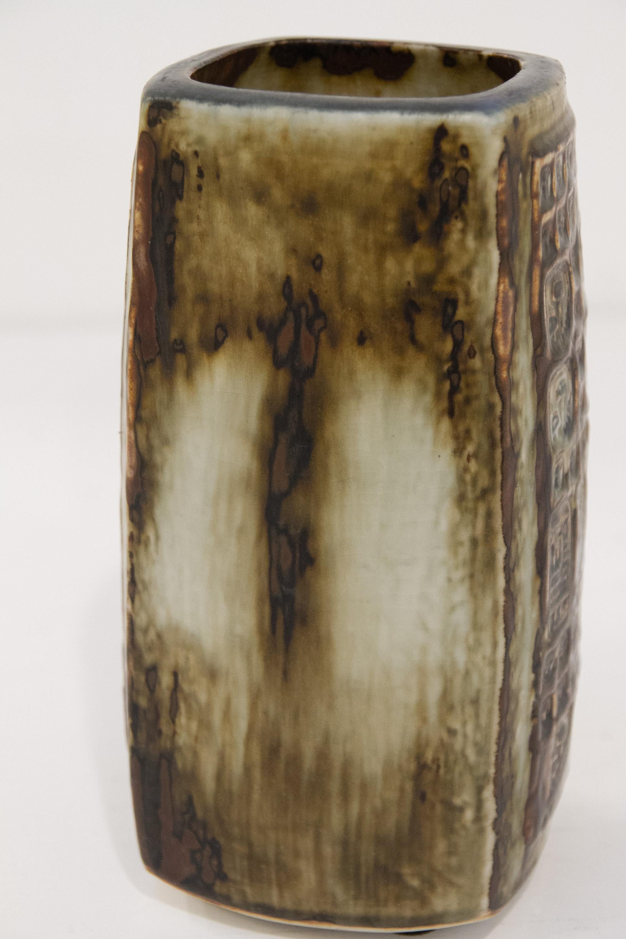 Grande vaso danese in gres di Jørgen Mogensen per Royal Copenhagen, anni Settanta. in vendita 7