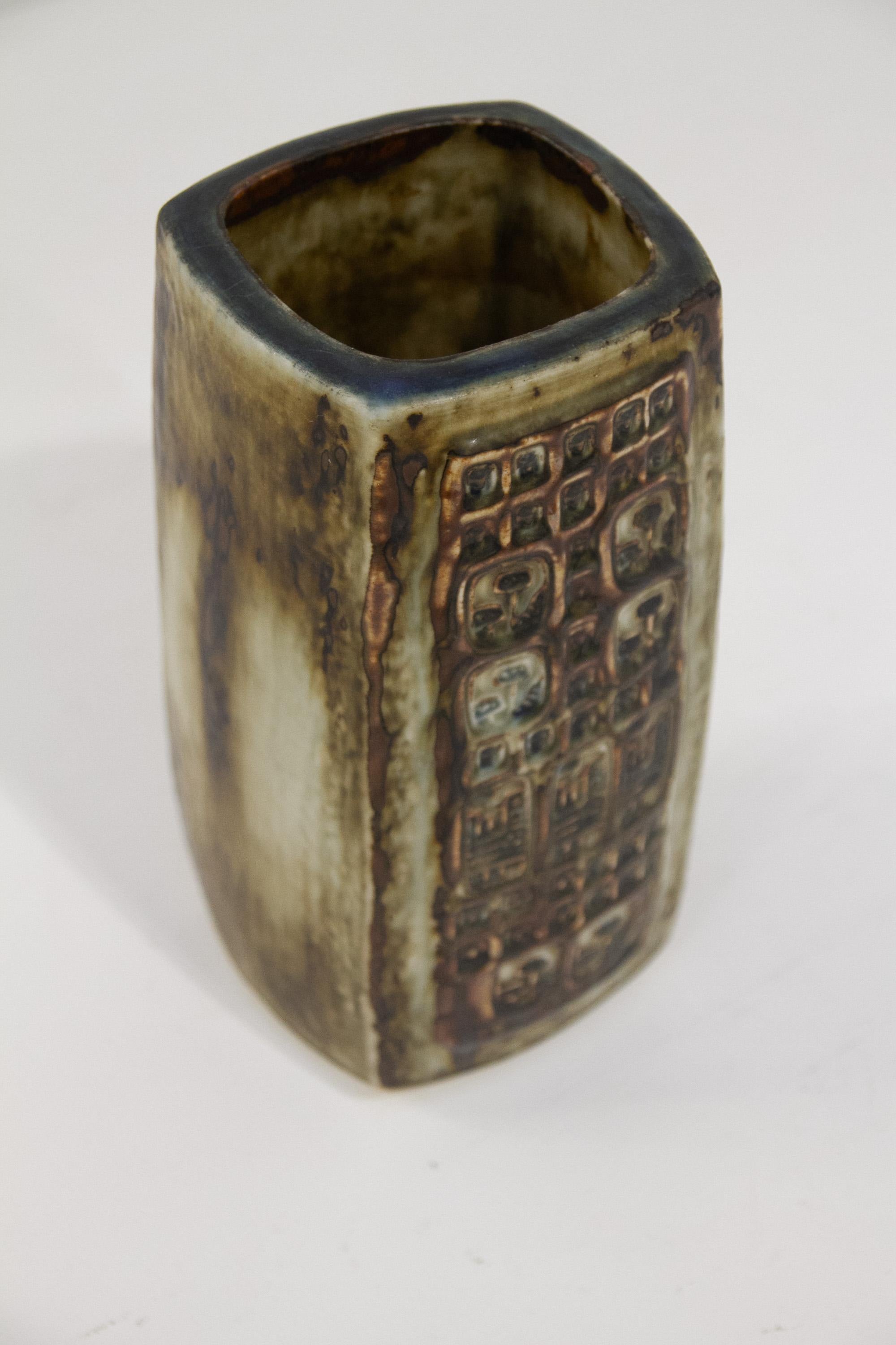 Grande vaso danese in gres di Jørgen Mogensen per Royal Copenhagen, anni Settanta. in vendita 9