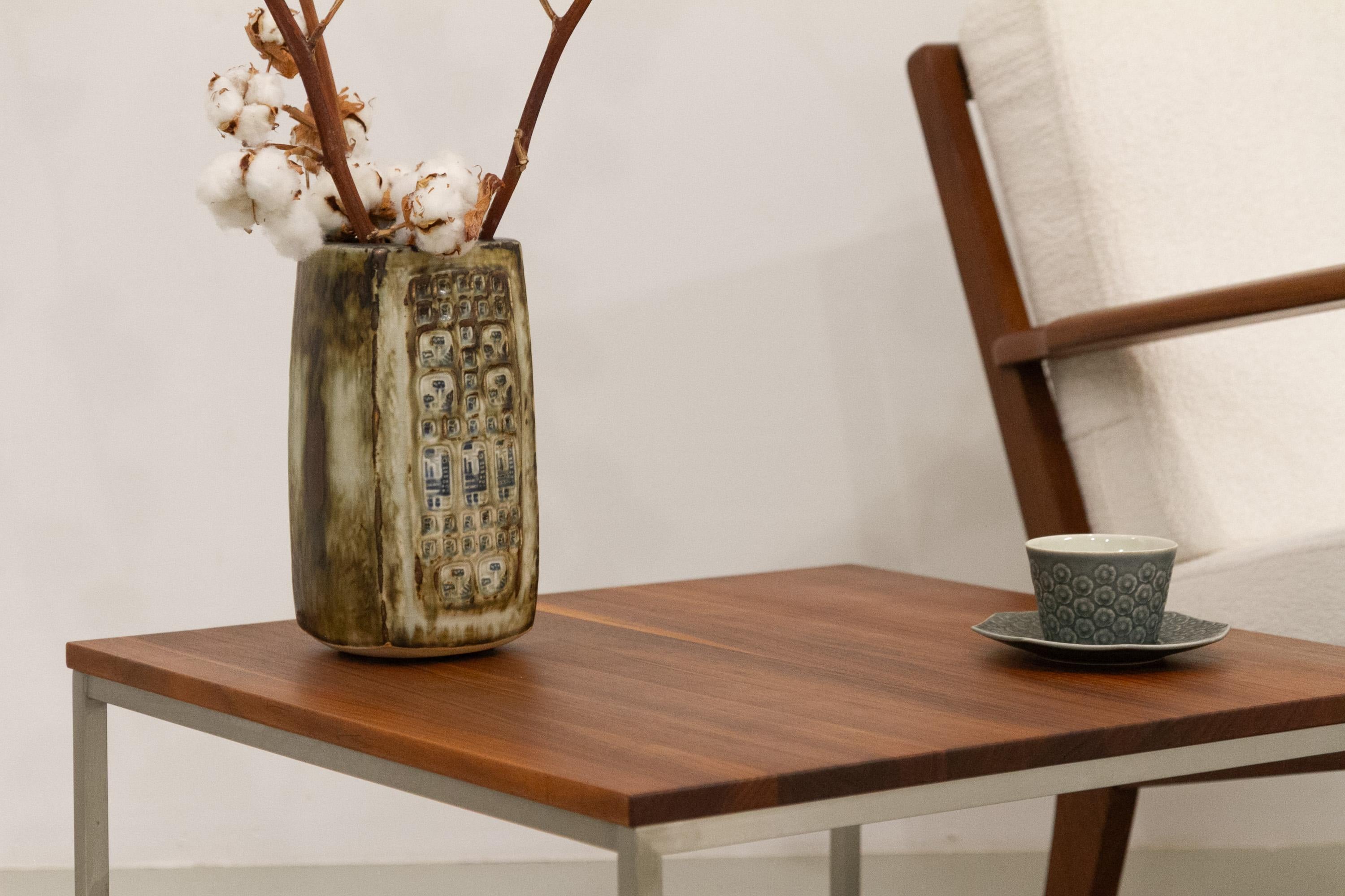 Danese Grande vaso danese in gres di Jørgen Mogensen per Royal Copenhagen, anni Settanta. in vendita