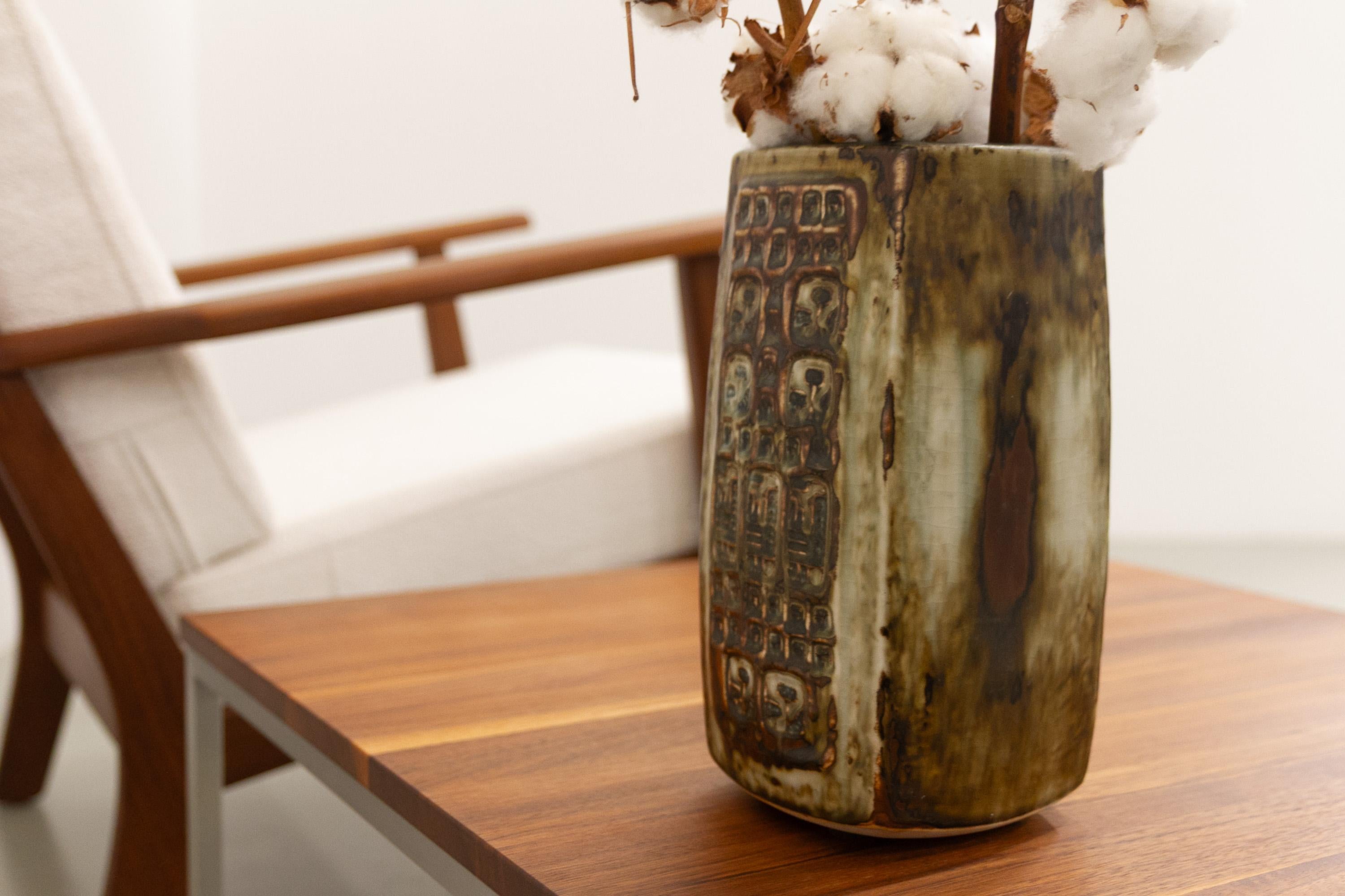 Grès porcellanato Grande vaso danese in gres di Jørgen Mogensen per Royal Copenhagen, anni Settanta. in vendita