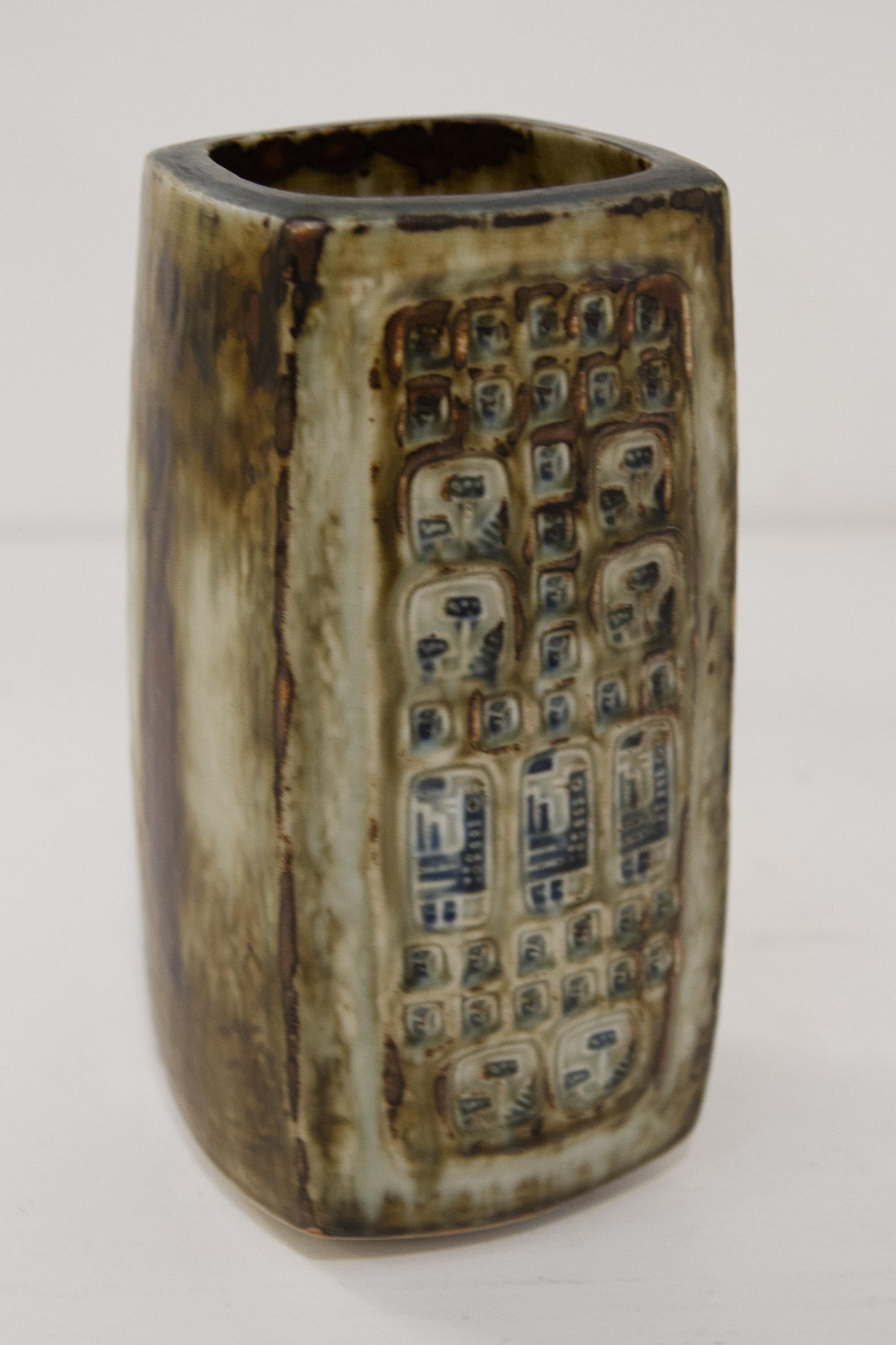 Grande vaso danese in gres di Jørgen Mogensen per Royal Copenhagen, anni Settanta. in vendita 1