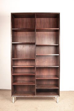 Large Danish tall shelf in rosewood by Erik Brouer for Brouer’s Mobelfabrik.