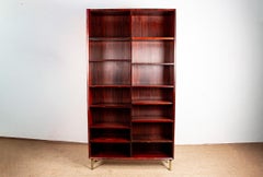 Large Danish tall shelf in rosewood by Erik Brouer for Brouer’s Mobelfabrik.