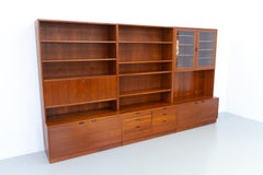 Grande libreria danese in teak di Sejling Skabe, anni '60.