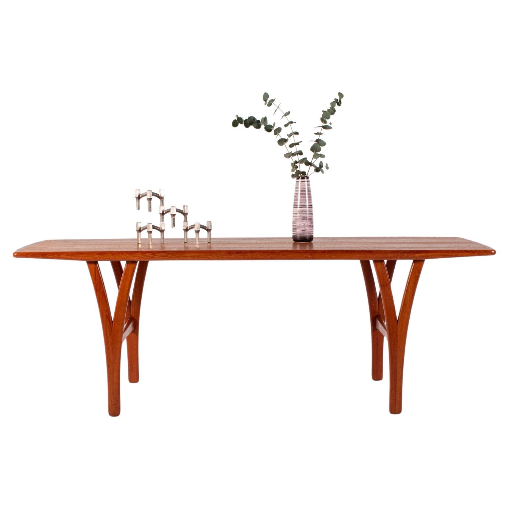 Large Danish Teak Coffee Table, 1960s