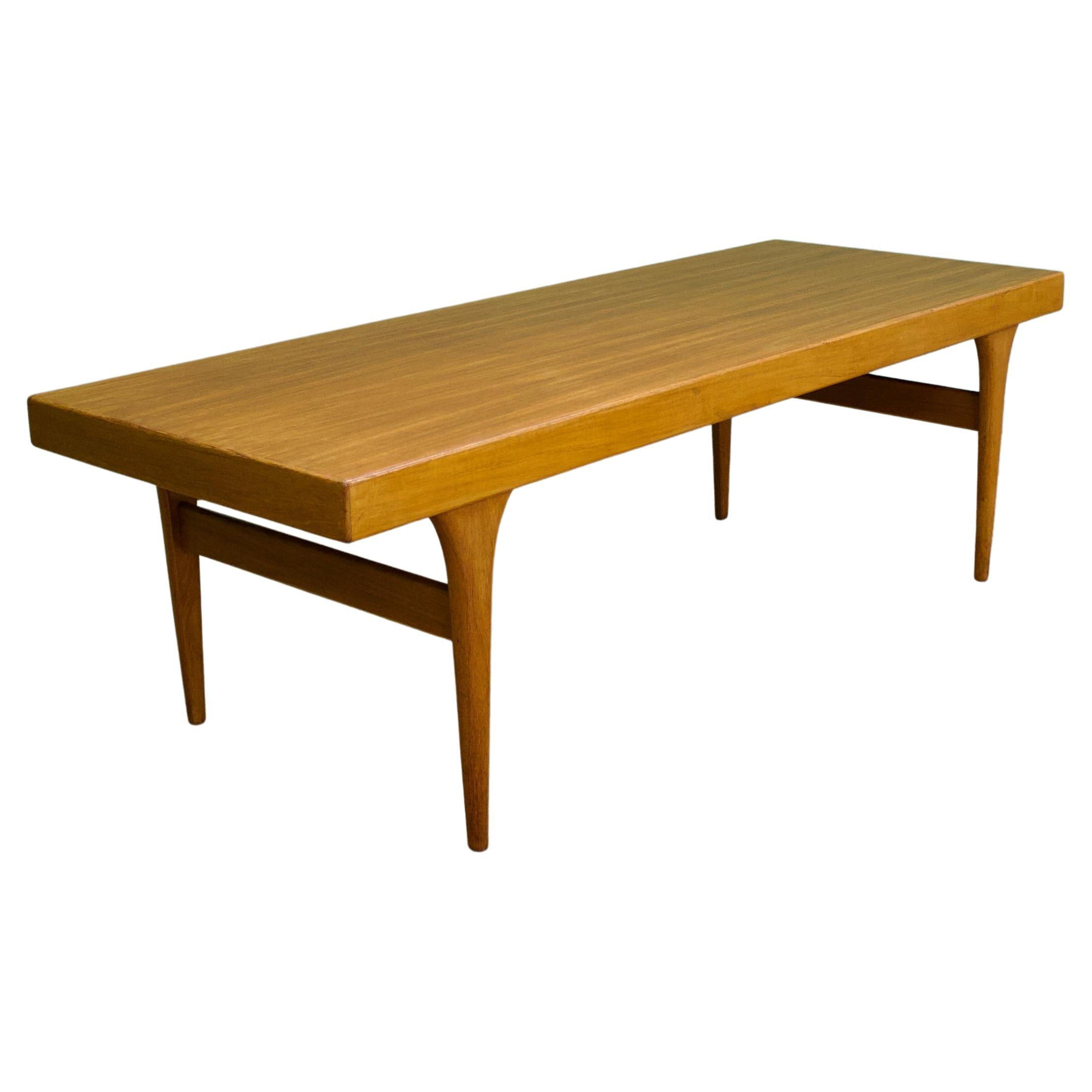 Large Danish Teak Coffee Table from Silkeborg, 1960s For Sale