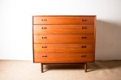 Large Danish Teak Commode by Arne Vodder for Christian Linneberg 1960.