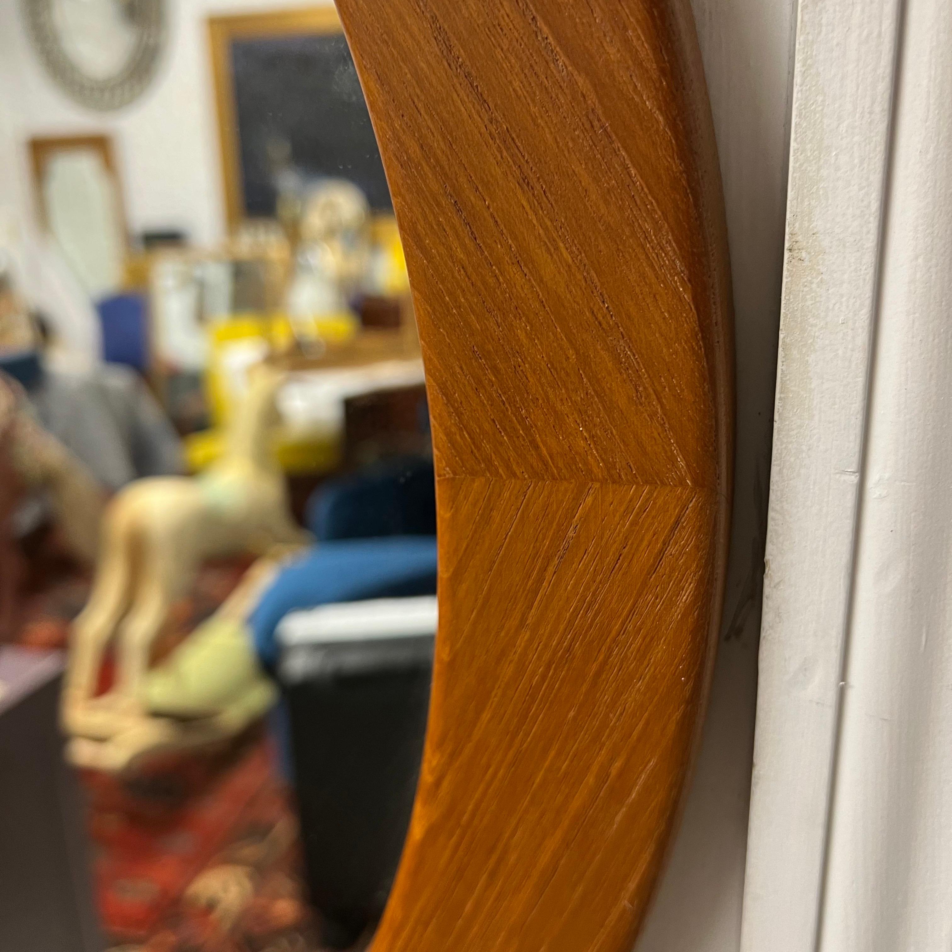 Large Danish Teak Mirror by Pedersen & Hansen, Viby J For Sale 2