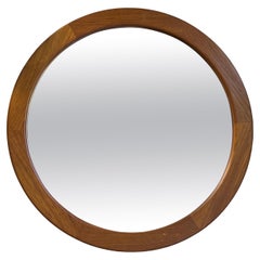 Grand miroir danois en teck de Pedersen & Hansen, Viby J