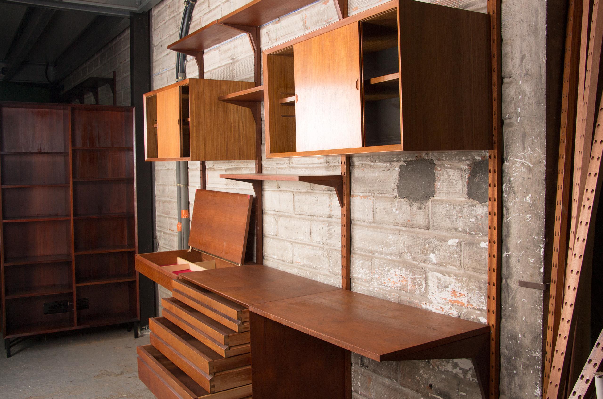 Large Danish Teak Modular Shelf by Poul Cadovius 1960 7