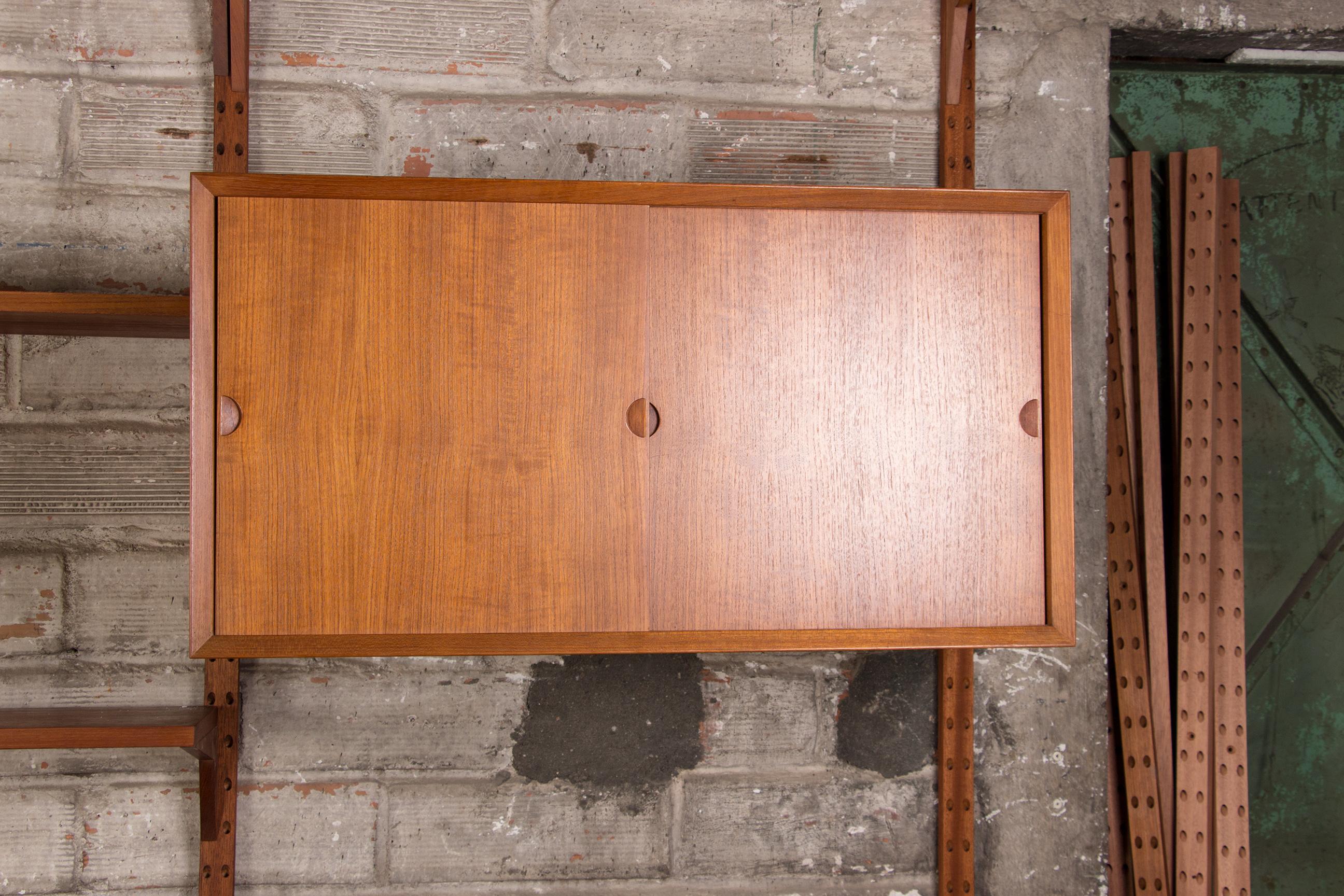 Large Danish Teak Modular Shelf by Poul Cadovius 1960 In Good Condition In JOINVILLE-LE-PONT, FR
