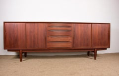 Large Danish Teak Sideboard by Arne Vodder for Dyrlund 1960