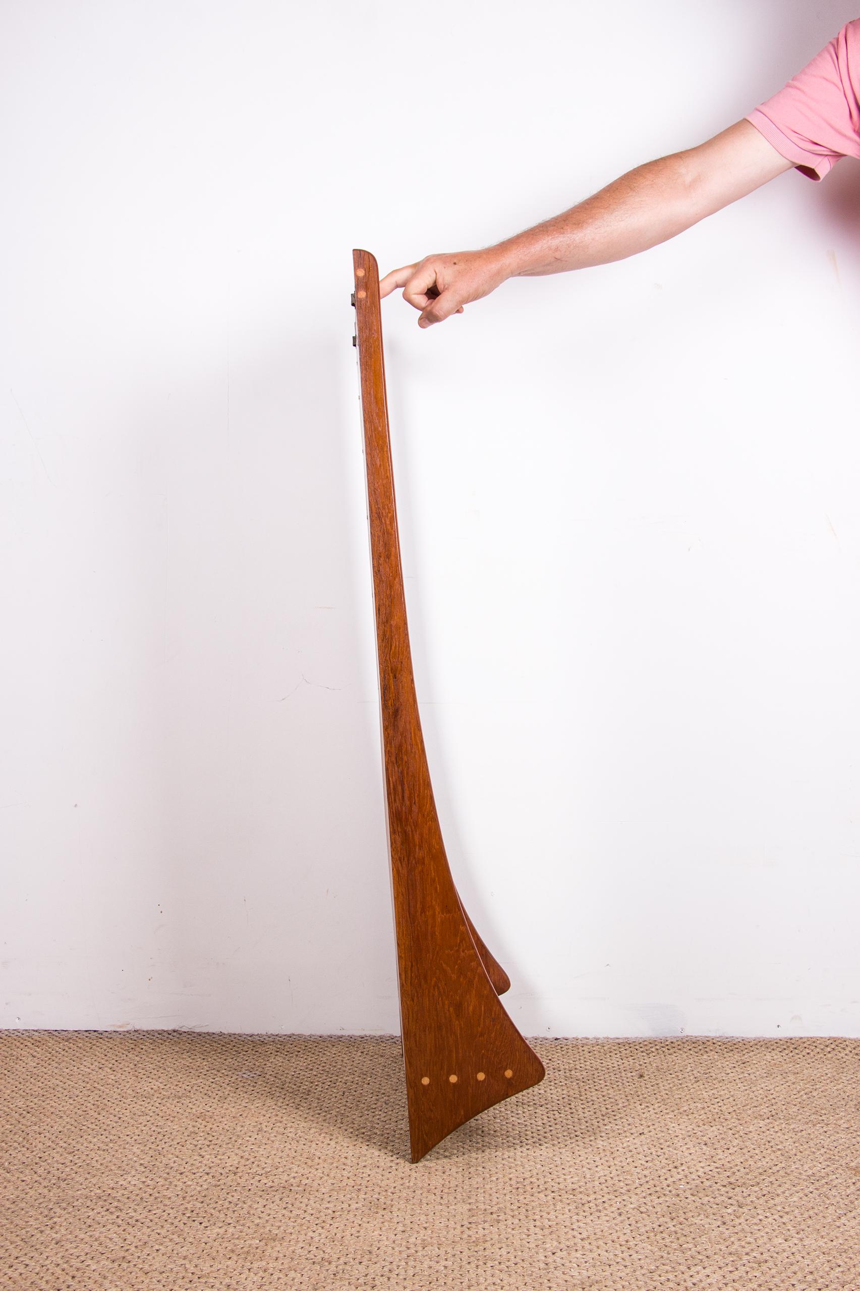 Grande specchio da parete danese in teak di Pedersen & Hansen 1960. in vendita 6