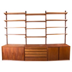 Large Danish Teak Wall Unit by Poul Cadovius, 1960