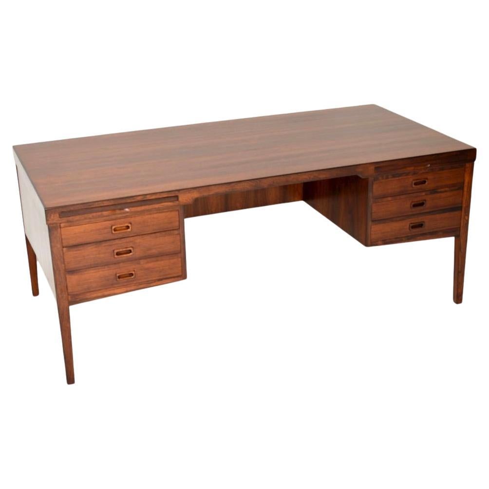 Large Danish Vintage Executive Desk
