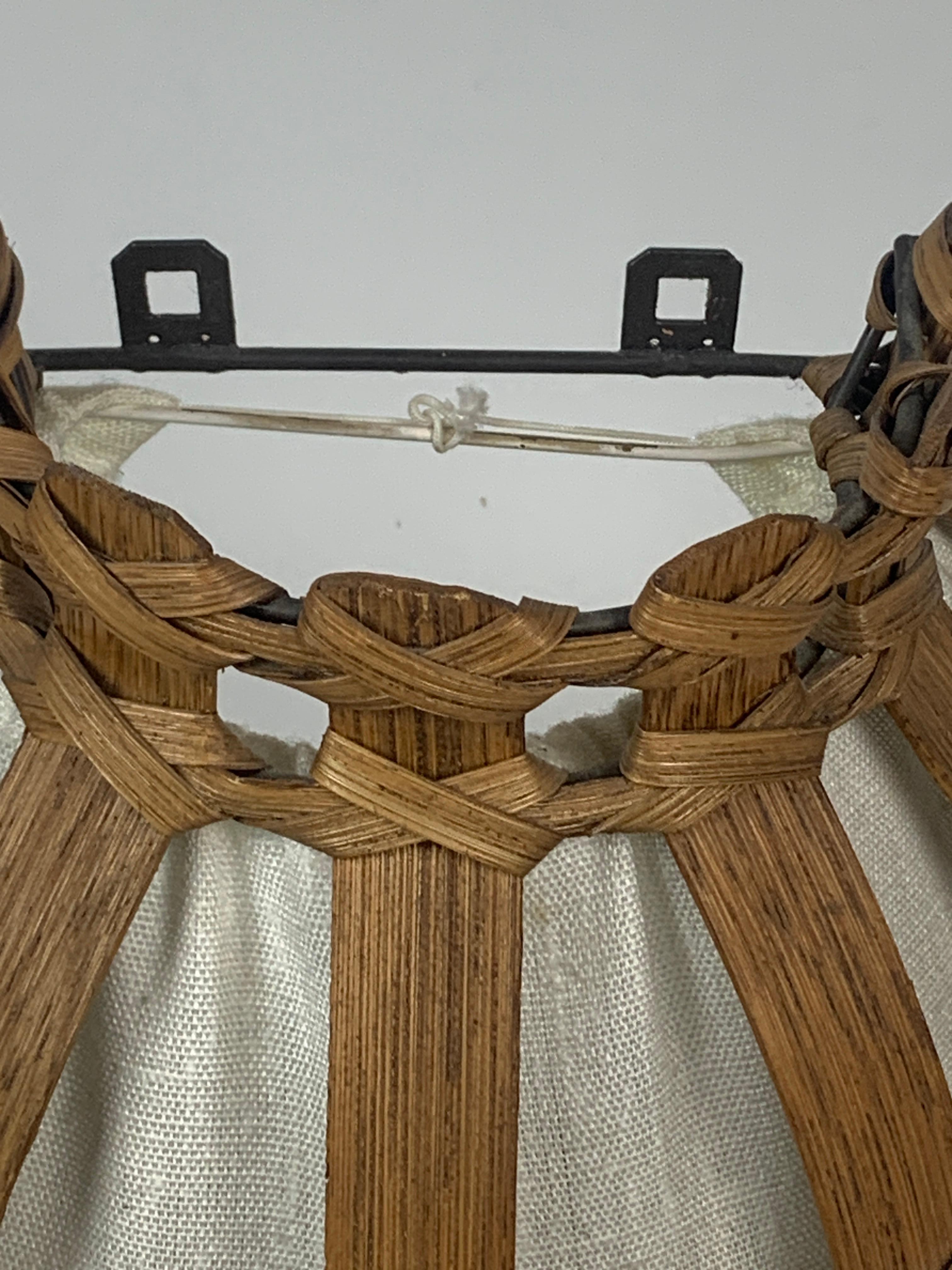 Große dänische Wandleuchter aus Holzfurnier und Stoff, 1970er Jahre, 2er-Set, Set im Angebot 4