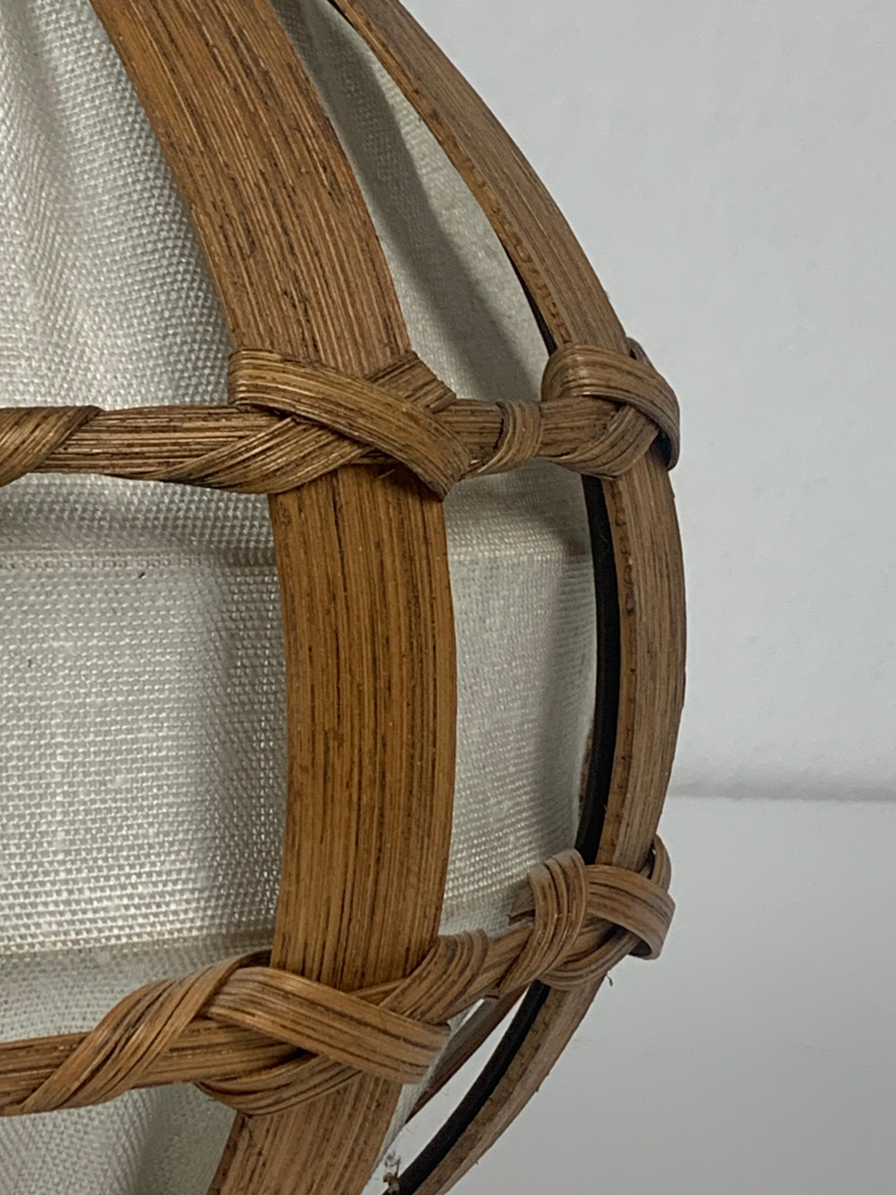 Große dänische Wandleuchter aus Holzfurnier und Stoff, 1970er Jahre, 2er-Set, Set im Angebot 2